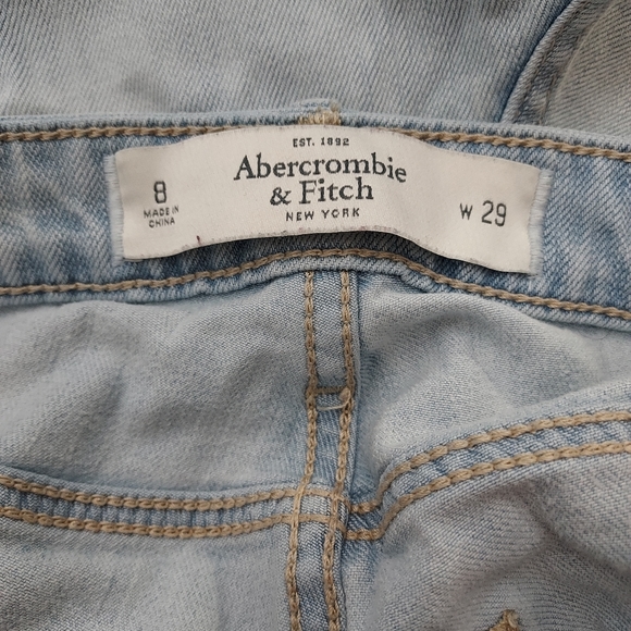 Abercrombie & Fitch Light Color Jeans Size 8 - Picture 7 of 8
